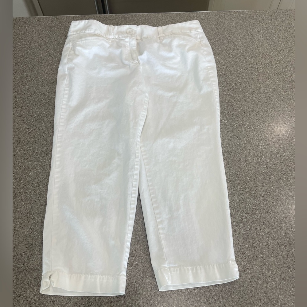 Loft Capri pant with working front and back pockets size 8p.